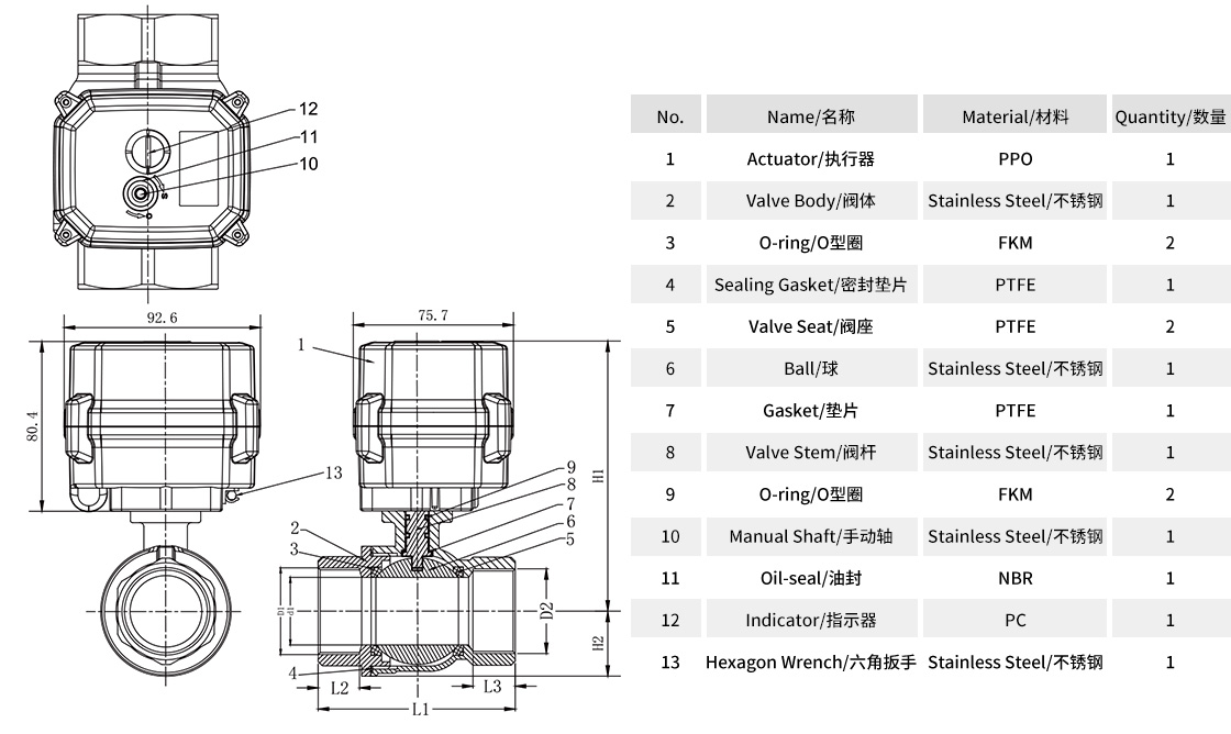 比例調節(jié)型微型電動不銹鋼螺紋球閥_A150-M系列-零部件材質表.jpg